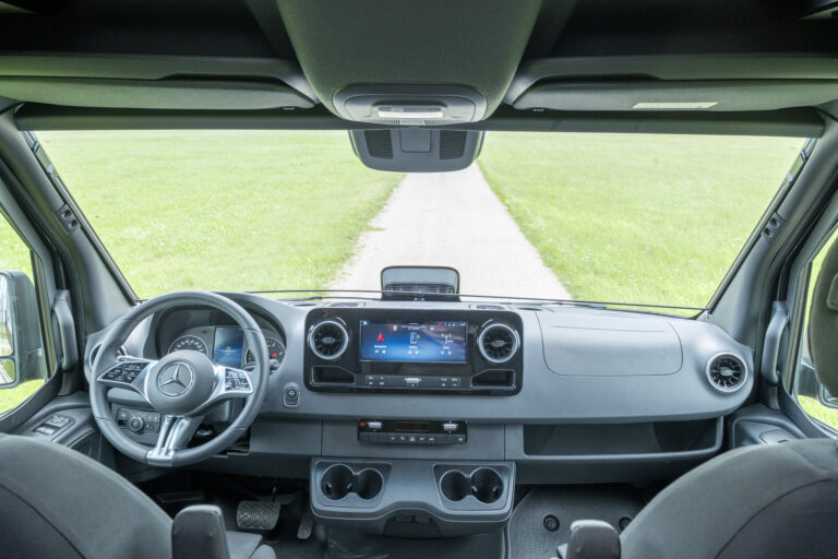 Tableau de bord du Mercedes Sprinter